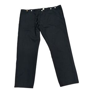 Frontier Classics Mens Western Buckle Back Suspender Pants Black 54x36 Cotton